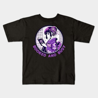 Reading anime girl Kids T-Shirt